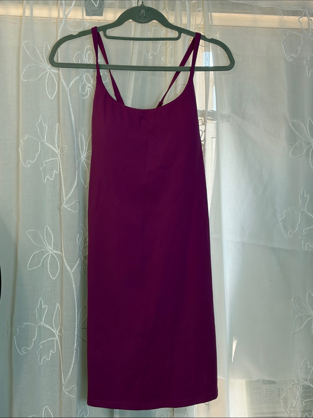 NWT Halara Sleeveless Midi Slip Dress in Magenta XL